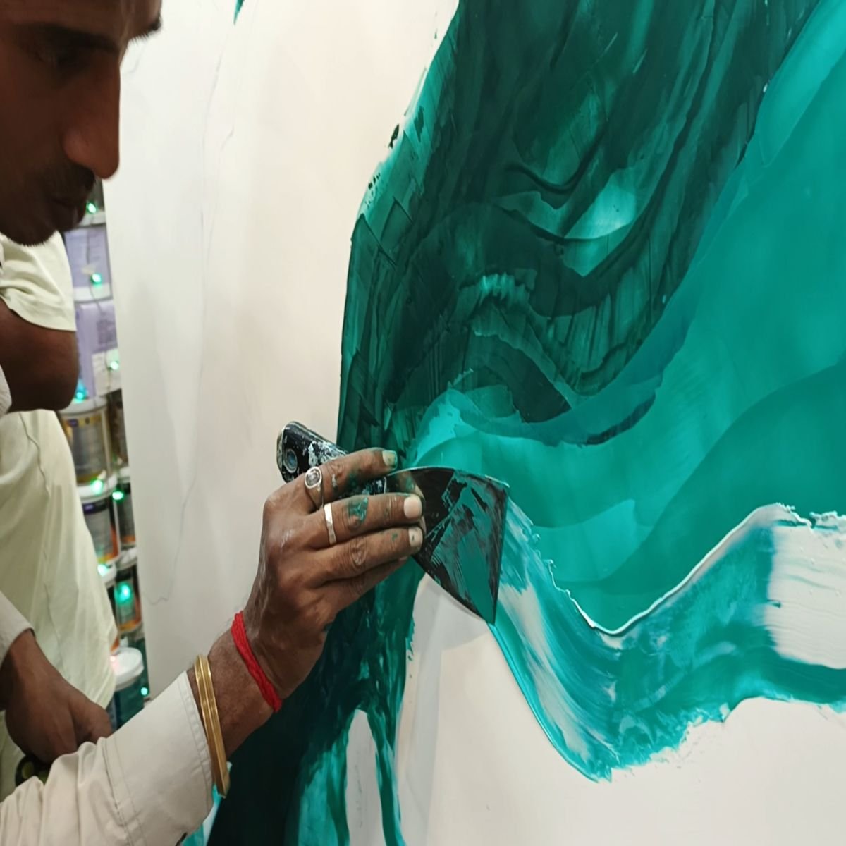 Marble Finish Wall Design