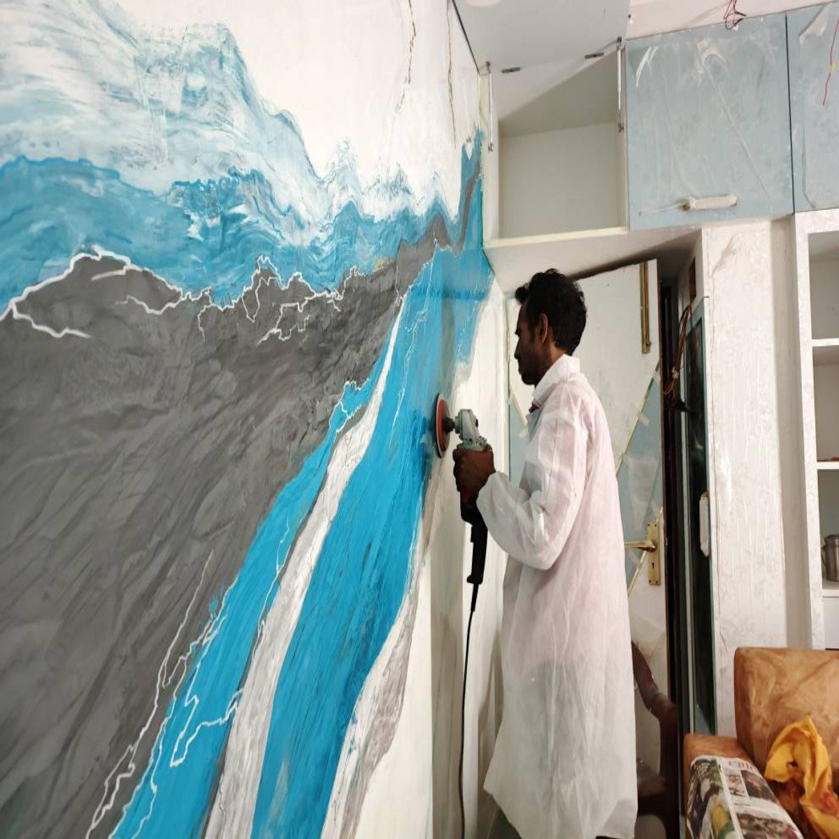 Stucco paint texture